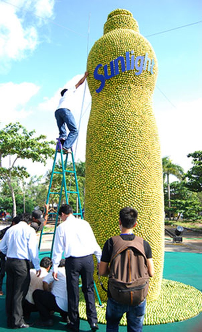 Lemon-made tea-set makes Vietnam record - 11