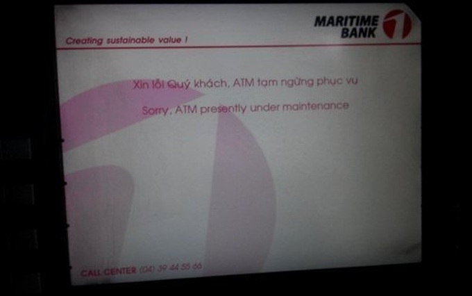 Substandard ATM machines in Hanoi - 6 Substandard ATM machines in Hanoi - 6