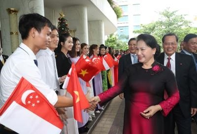 NA Chairwoman begins official visit to Singapore - 1 NA Chairwoman begins official visit to Singapore - 1