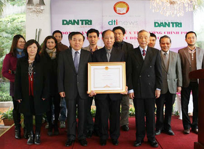 Dantri/DTiNews awarded Prime Ministerial certificate of merit - 1