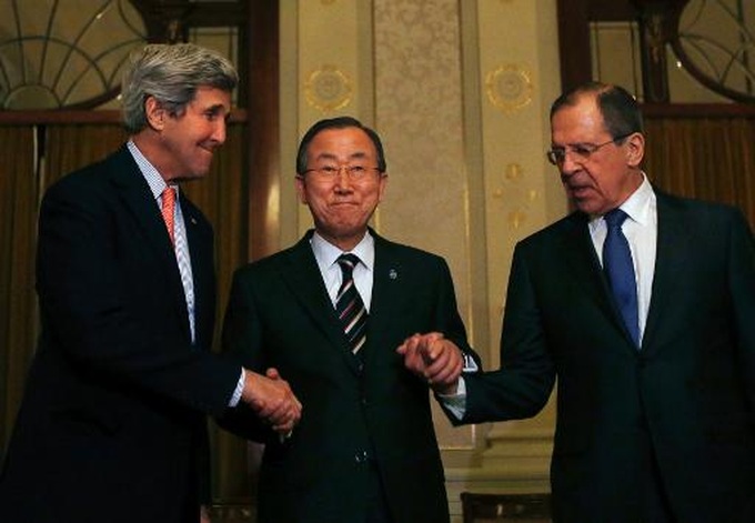 Syria warring sides join world powers for peace talks - 1
