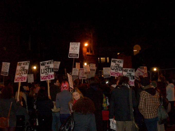 Cambridge University students protest Strauss-Kahn address - 2