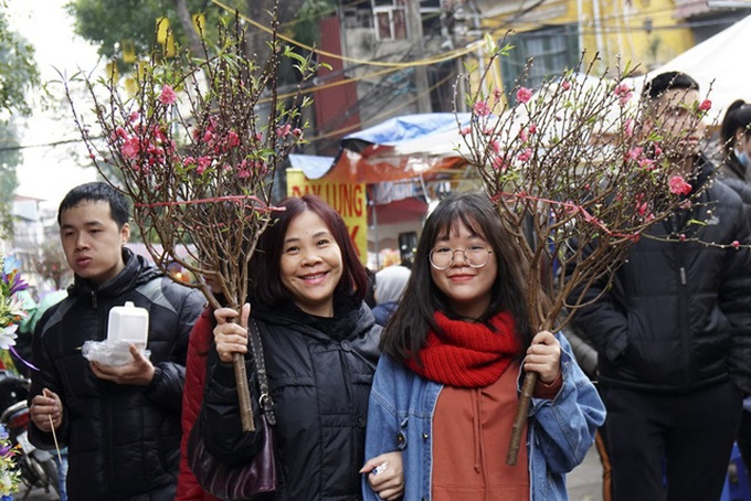 Flowers colour Hanoi's streets as Tet nears - 5 Flowers colour Hanoi's streets as Tet nears - 5