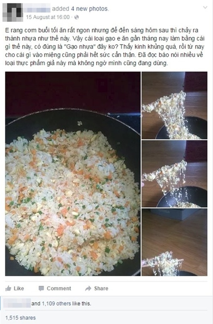 Rumours of plastic rice stir concern - 2