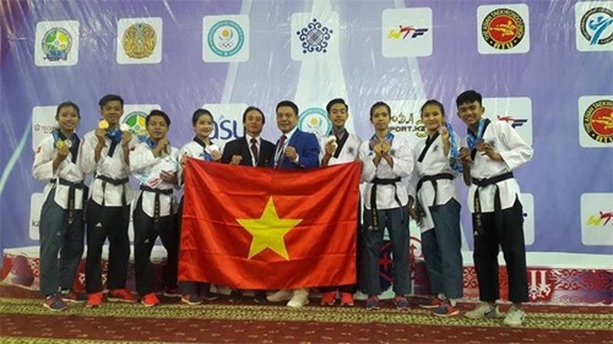 Việt Nam racks up junior taekwondo medals - 1 Việt Nam racks up junior taekwondo medals - 1