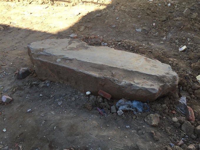 Stones from ancient Chăm Tower found in Quảng Ngãi - 2