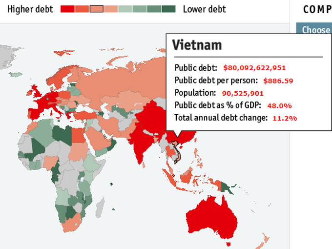 Each Vietnamese bears USD886 in public debt - 1