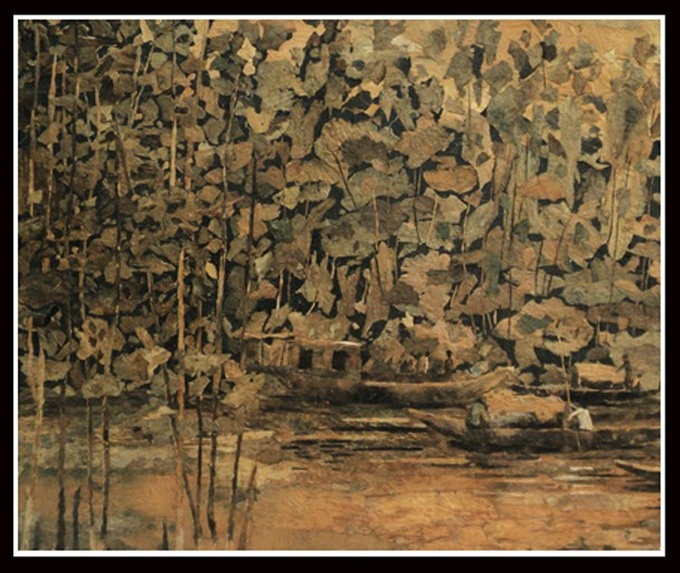 From bark to art: Painter uses cajuput as canvas - 1