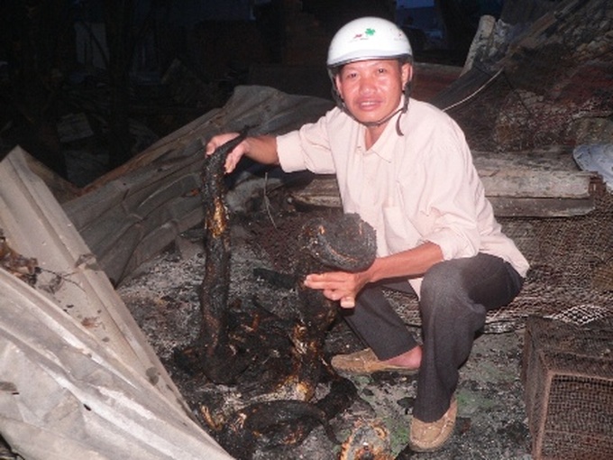 Fire destroys 78 houses in An Giang - 4