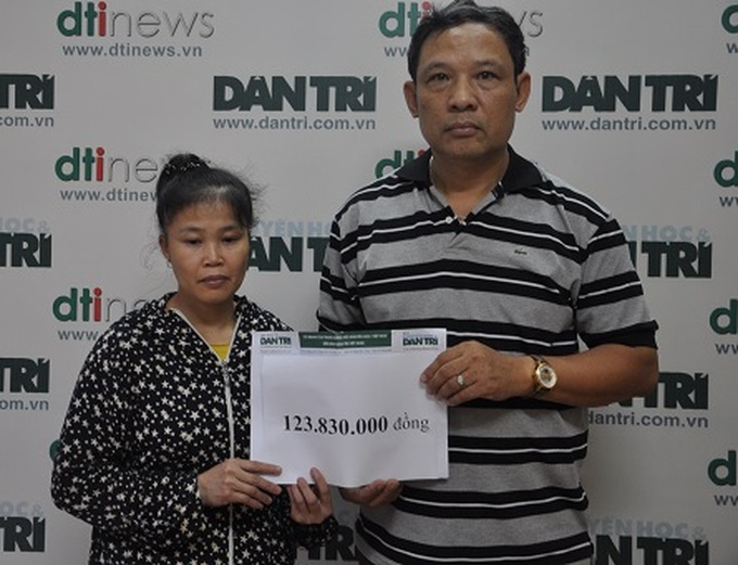 Readers donate over VND123 million to sick family - 1 Readers donate over VND123 million to sick family - 1