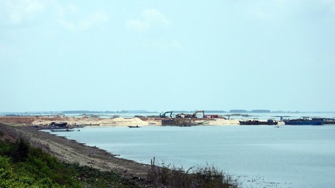 Dầu Tiếng Reservoir sand mining suspended - 1 Dầu Tiếng Reservoir sand mining suspended - 1