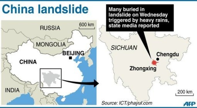 30-40 buried in China landslide: Xinhua - 1