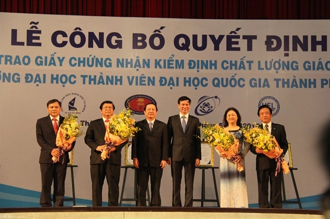 Four members of Vietnam National University receive accreditation in educational quality - 1