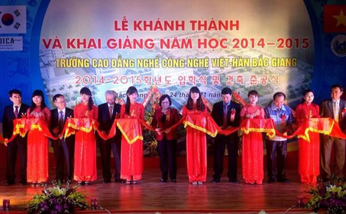 Bac Giang: Vietnam-Korea Technology College inaugurated - 1