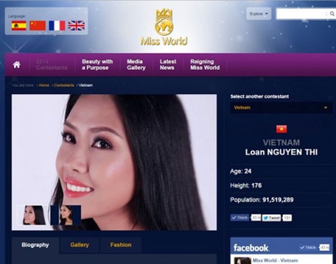 Vietnamese contender for Miss World not yet licensed - 1