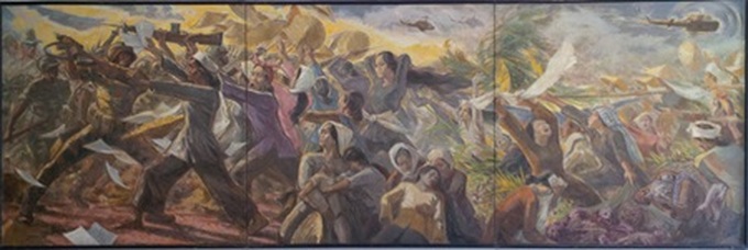 Veteran artist's war paintings on display in HCM City - 1 Veteran artist's war paintings on display in HCM City - 1