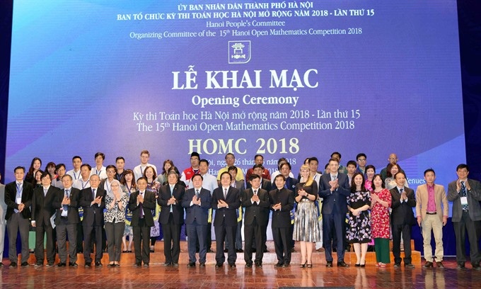 Hanoi Open Math contest held with international contestants for the first time - 1