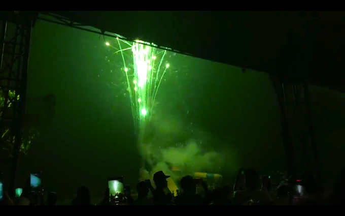 Illegal fireworks display held at Muong Thanh Group's event - 1