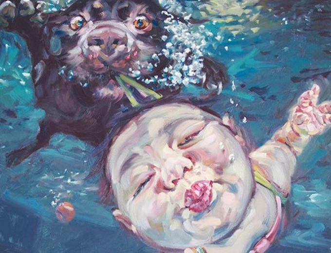 Regional artists display paintings in Hanoi - 1