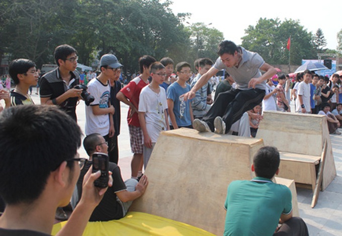 Hanoi youth enjoy urban sports festival - 2 Hanoi youth enjoy urban sports festival - 2