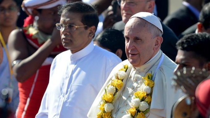 Pope urges respect for human rights on Sri Lanka trip - 1 Pope urges respect for human rights on Sri Lanka trip - 1