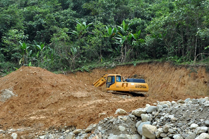 Illegal road fosters illicit logging in Quang Ngai - 2 Illegal road fosters illicit logging in Quang Ngai - 2