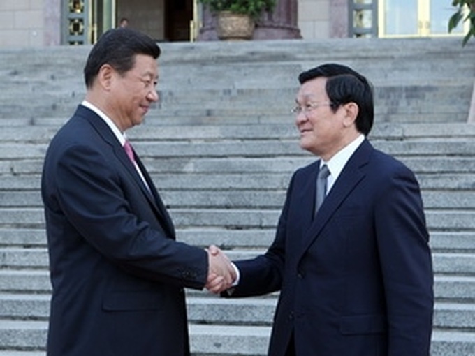 Vietnamese, Chinese Presidents hold talks in Beijing - 1