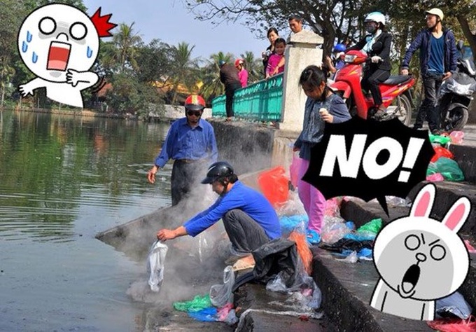 “No plastic bag littering on Kitchen God Day” campaign - 3 “No plastic bag littering on Kitchen God Day” campaign - 3