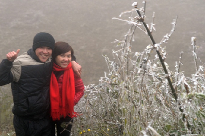 Young people run to Sapa to see snow - 1 Young people run to Sapa to see snow - 1