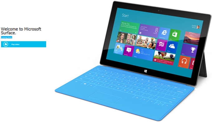 Microsoft Surface tablet pops up on product pages - 1 Microsoft Surface tablet pops up on product pages - 1