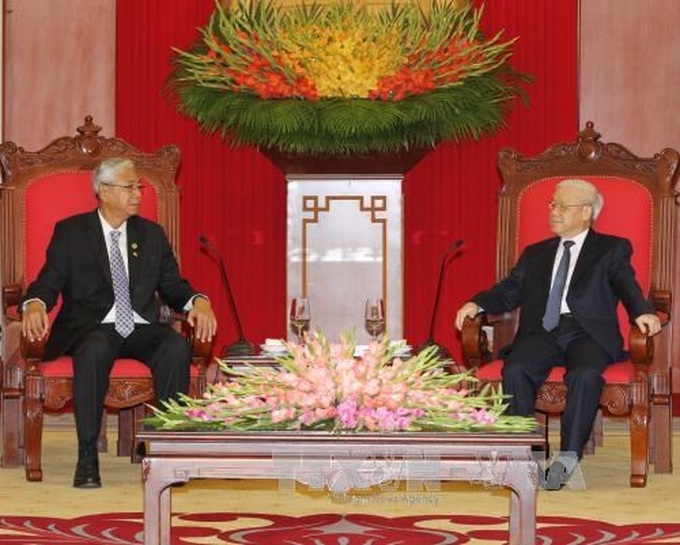 Myanmar President pledges to deepen ties with Vietnam - 1