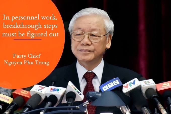 Party chief emphasizes personnel work at Party Central Committee session - 1