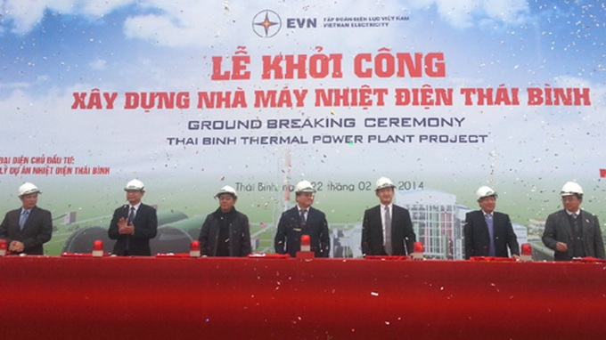 Construction starts on Thai Binh thermal power plant - 1 Construction starts on Thai Binh thermal power plant - 1