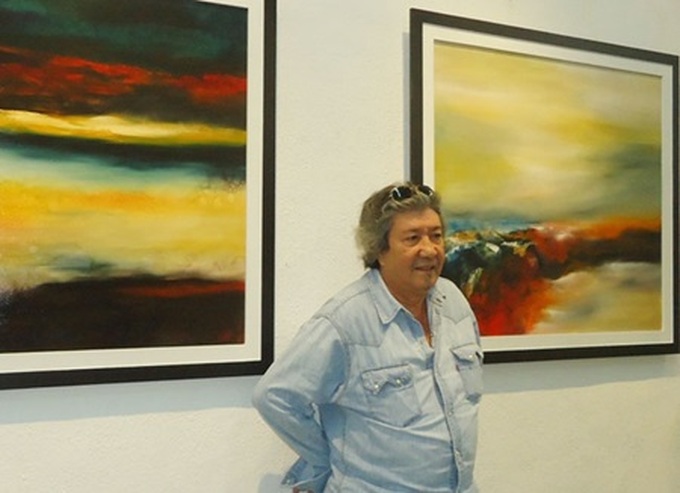 French-VN artist's abstracts on display in HCM City - 1