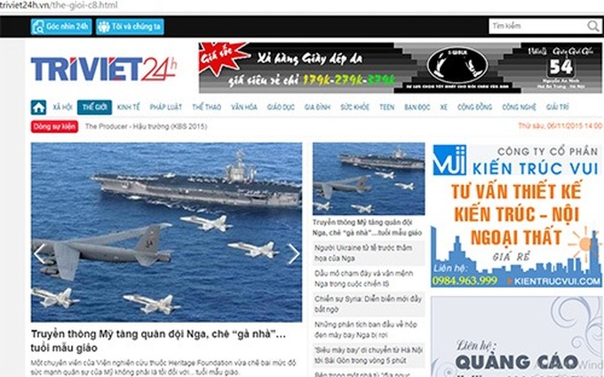 Tri Viet online newspaper license revoked for copyright infringement - 1