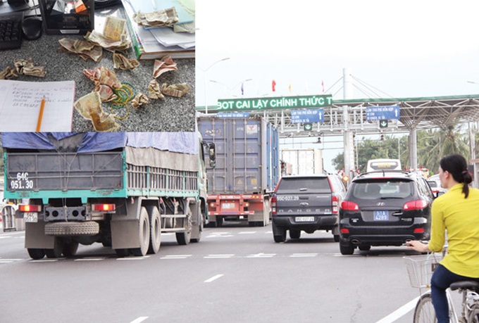 Drivers pay small notes at toll station in protest - 1 Drivers pay small notes at toll station in protest - 1