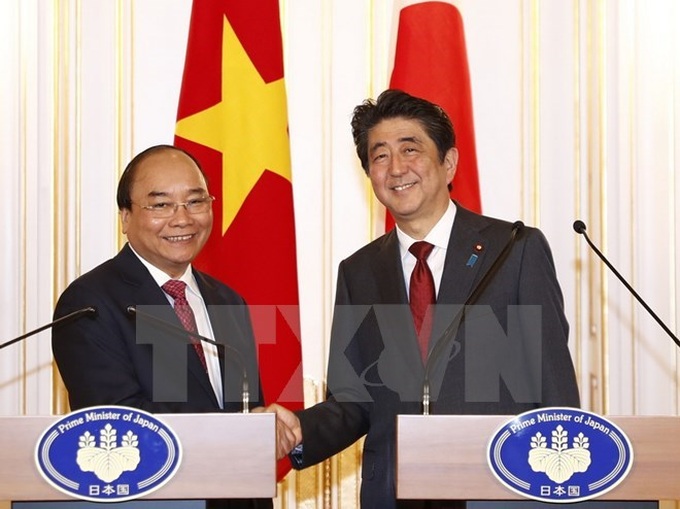 Vietnamese, Japanese PMs agree on orientations for future ties - 1 Vietnamese, Japanese PMs agree on orientations for future ties - 1