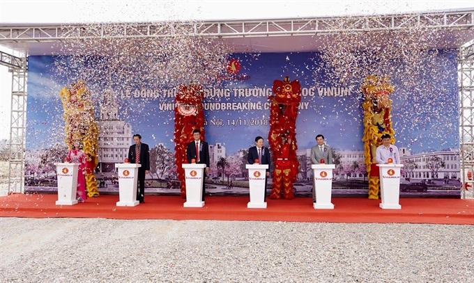 Vingroup starts construction of VinUni University in Hanoi - 1
