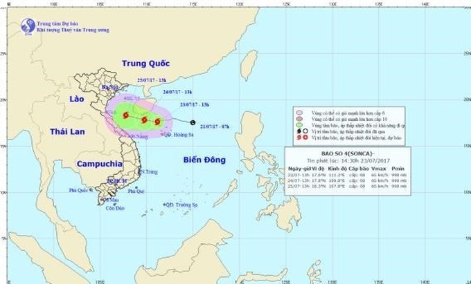 Tropical depression strengthens into fourth storm in East Sea - 1