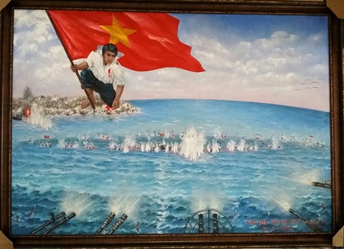 Buddhist monk bids high for painting of Gac Ma island battle - 1