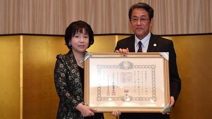 Female Vietnamese academician receives Japan’s noble order - 1 Female Vietnamese academician receives Japan’s noble order - 1