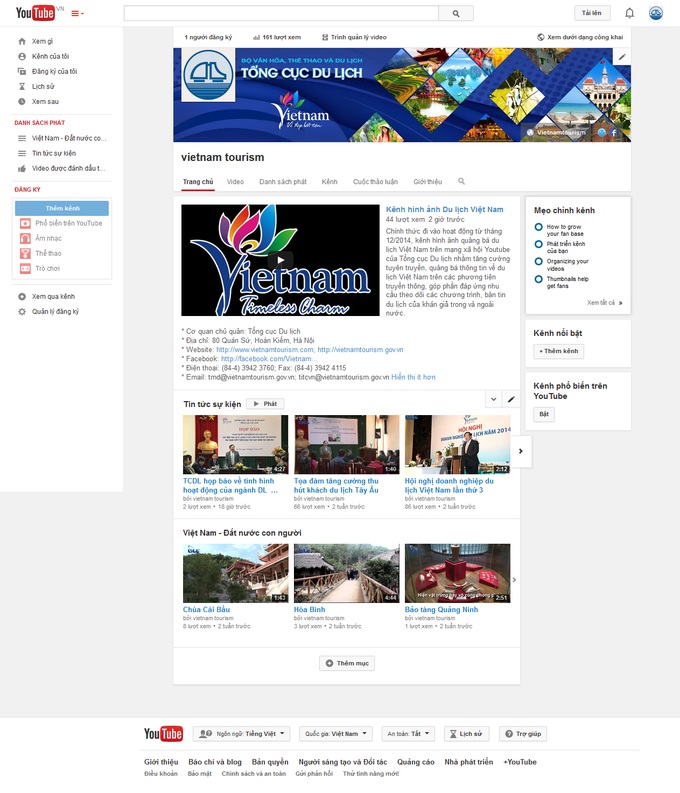 Vietnam promotes tourism on Youtube - 1 Vietnam promotes tourism on Youtube - 1