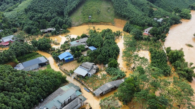 Hundreds of households in Yen Bai isolated due to flooding - 1 Hundreds of households in Yen Bai isolated due to flooding - 1