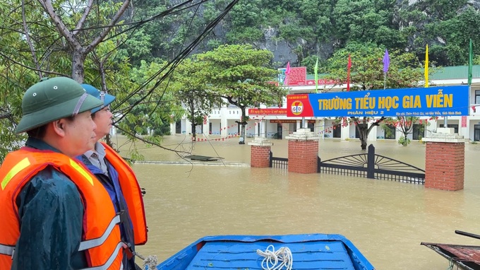 More than 140 schools closed in Ninh Binh flooding - 1 More than 140 schools closed in Ninh Binh flooding - 1