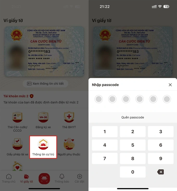 Cách kích hoạt và xem thông tin cư trú, hộ khẩu điện tử trên VNeID - 4 Cách kích hoạt và xem thông tin cư trú, hộ khẩu điện tử trên VNeID - 4