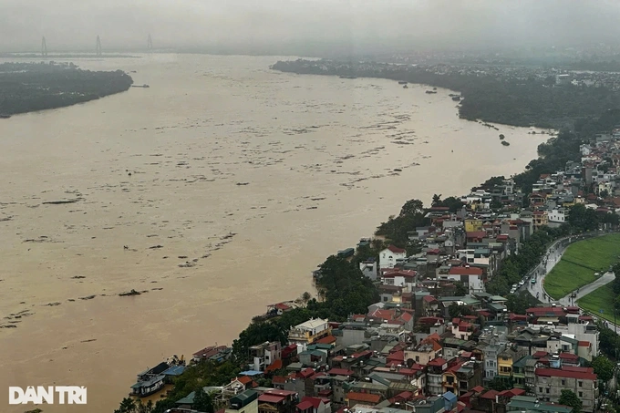 Nước sông Tích, sông Nhuệ, sông Hồng tiếp tục dâng, Hà Nội lo ứng phó - 1 Nước sông Tích, sông Nhuệ, sông Hồng tiếp tục dâng, Hà Nội lo ứng phó - 1