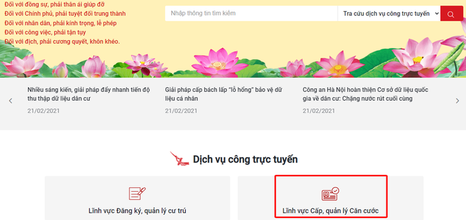 Hướng dẫn cách cấp đổi thẻ căn cước qua Cổng dịch vụ công quốc gia mới nhất - 3