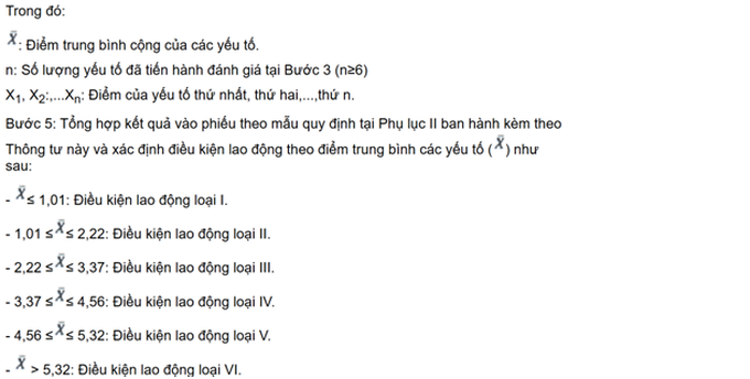 Hướng dẫn phân loại lao động theo điều kiện lao động - 4