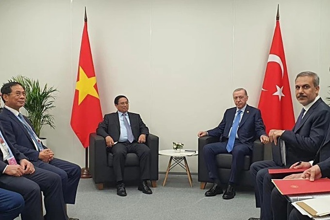 Vietnamese PM meets with Turkish President in Russia - 1