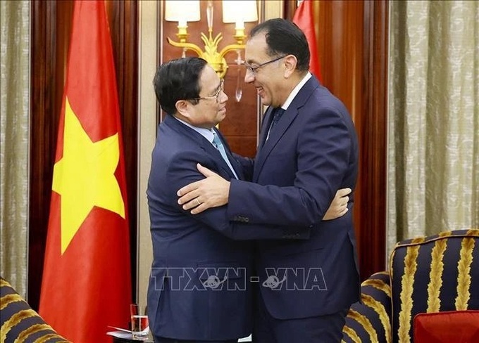 PM Pham Minh Chinh meets with Egyptian Prime Minister - 1